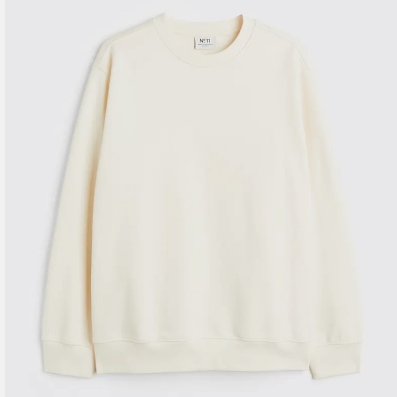 H&M no. 5 Beige Crewneck Oversize Super-soft Sweatshirt - Picture 1 of 6